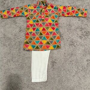 Indian / pakistani kids colorful kurta set.
